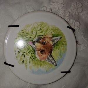 Fenton Fox and Foliage Wall Art Plate